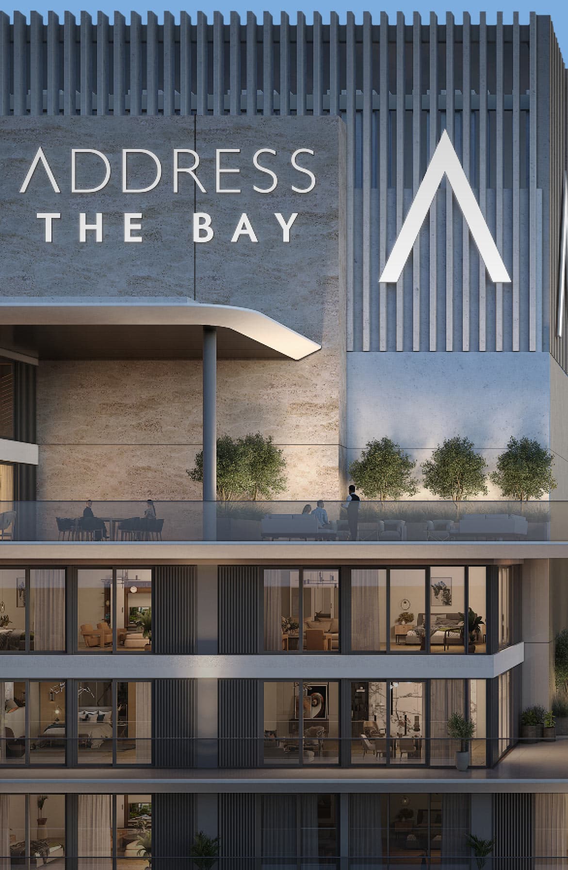 Address Residences The Bay tower at Emaar Beachfront, Dubai Harbour