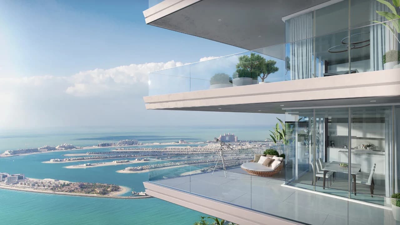 Palace by the Beach branded residences at Emaar Beachfront with sea views